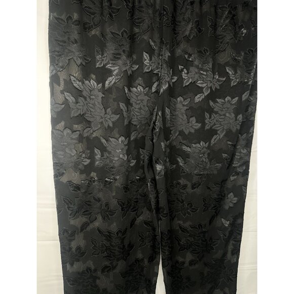 Vintage Gold Label Victoria's Secret Elastic Waist Lounge Pants Black Women’s Xl - Picture 8 of 14